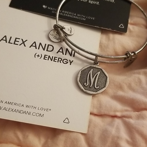 Alex and Ani letter M bracelet - Picture 2 of 3